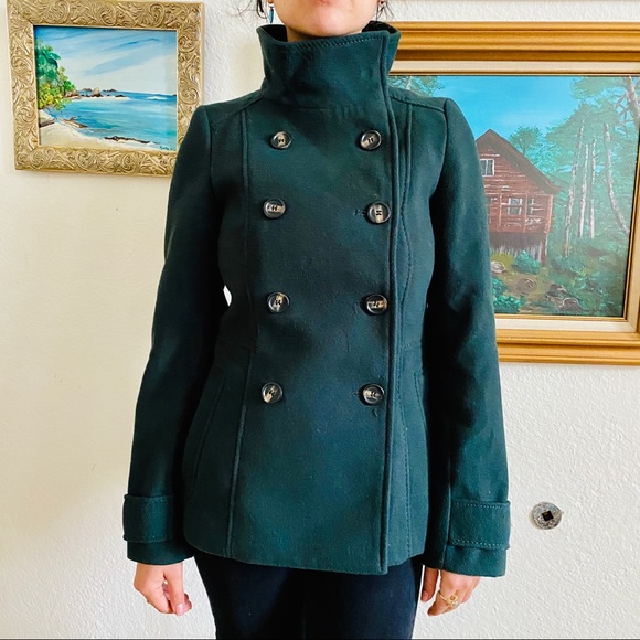 forest green peacoat